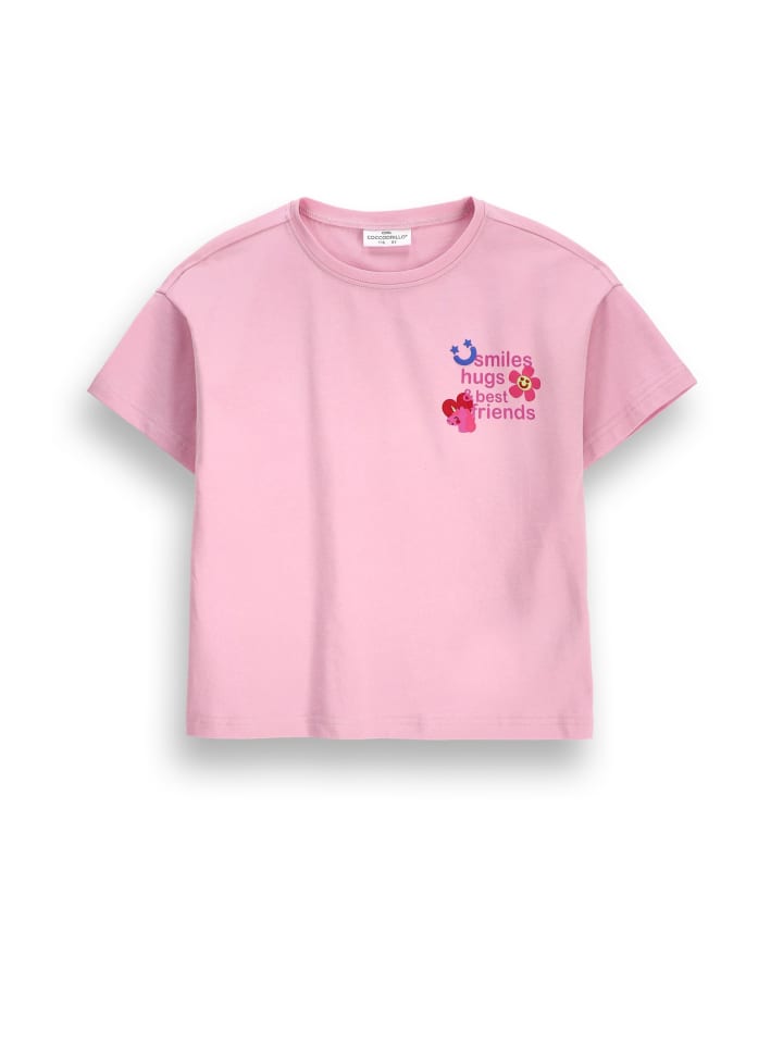T-shirt mit kurzen Ärmeln in rosa