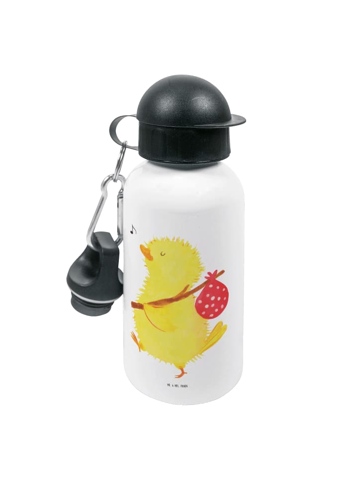 Trinkflasche Küken Wander ohne Spruch in Weiß