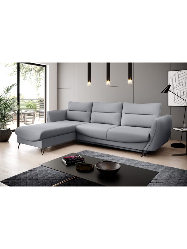Sonic Recamiere Links in Charcoal - (L) 276 x (B) 276 x (H) 100 cm