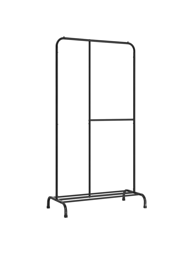 Kleiderständer Pataye in Schwarz - (B)50 x (H)195 x (T)105 cm