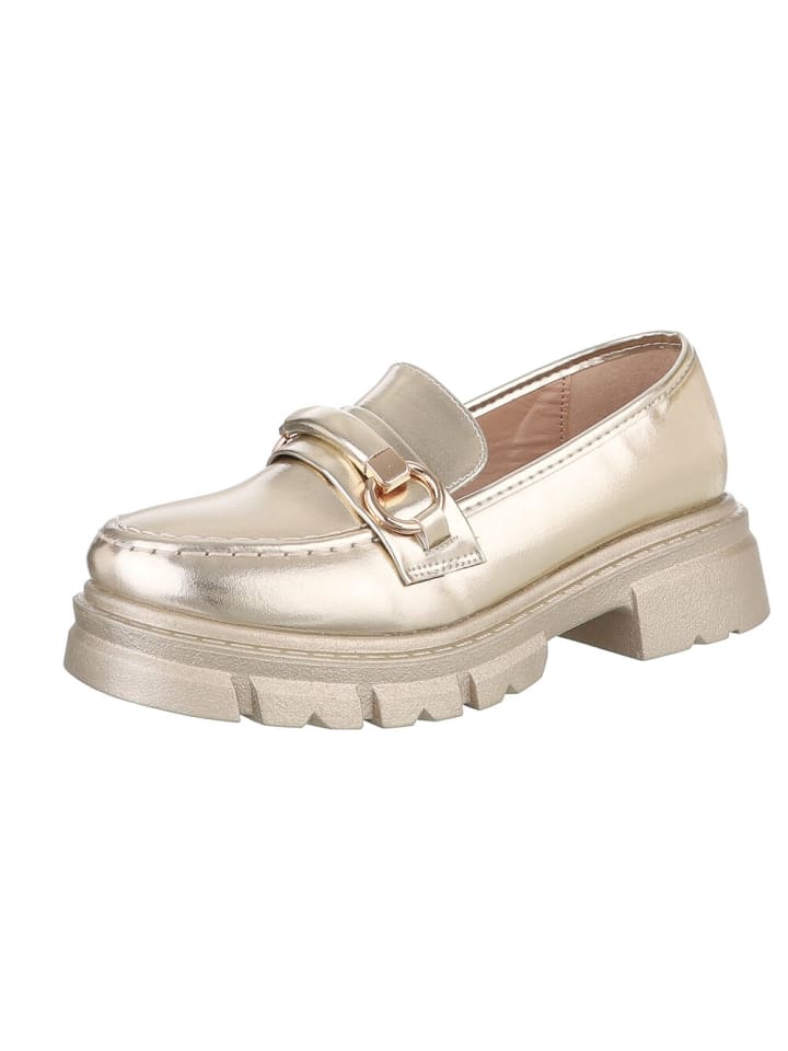 Halbschuh in Gold