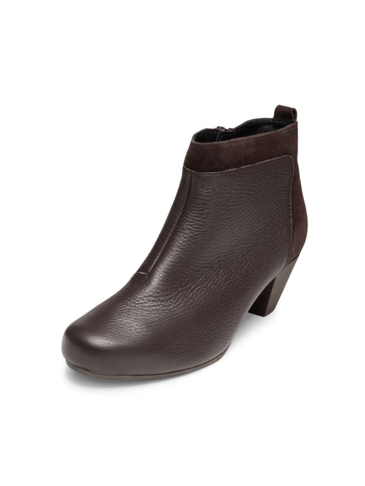 Hirschleder Stiefeletten in braun