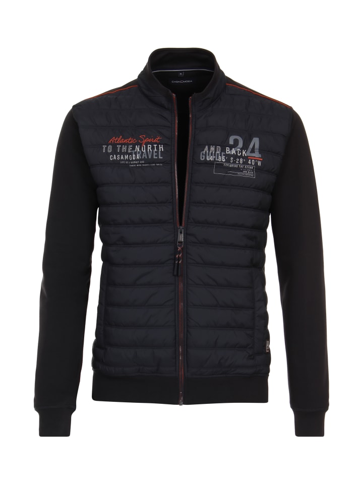 Sweatjacke in Dunkelblau