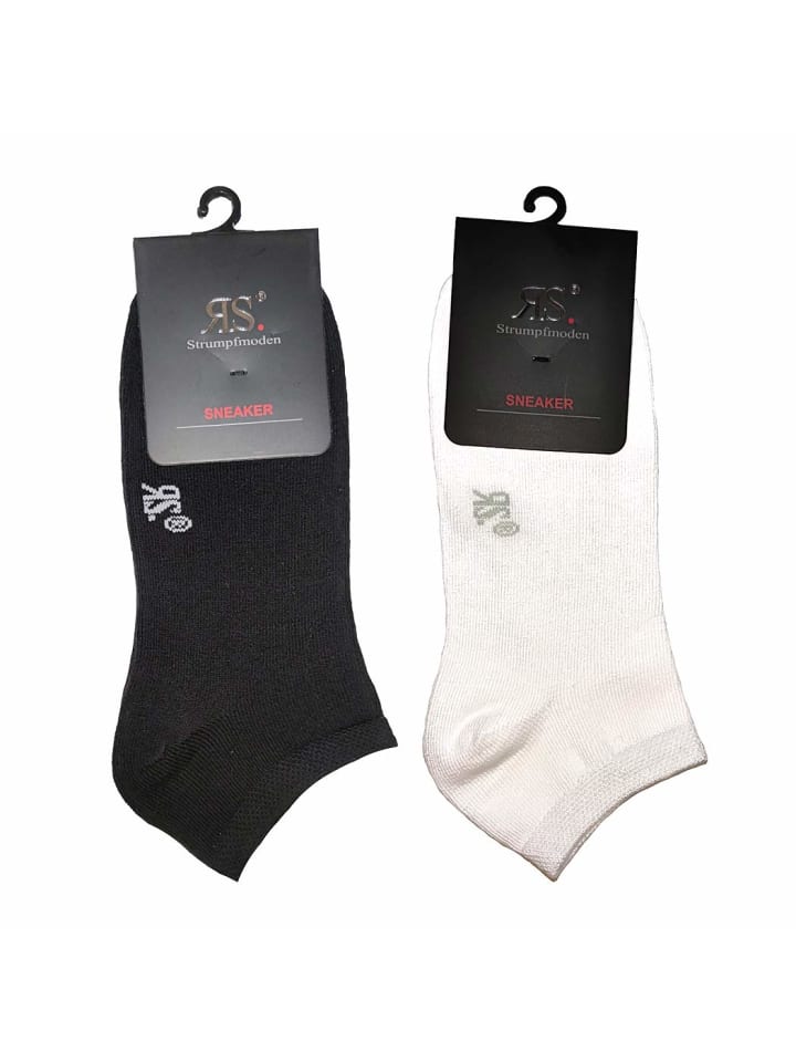Sneaker-Socken in schwarz