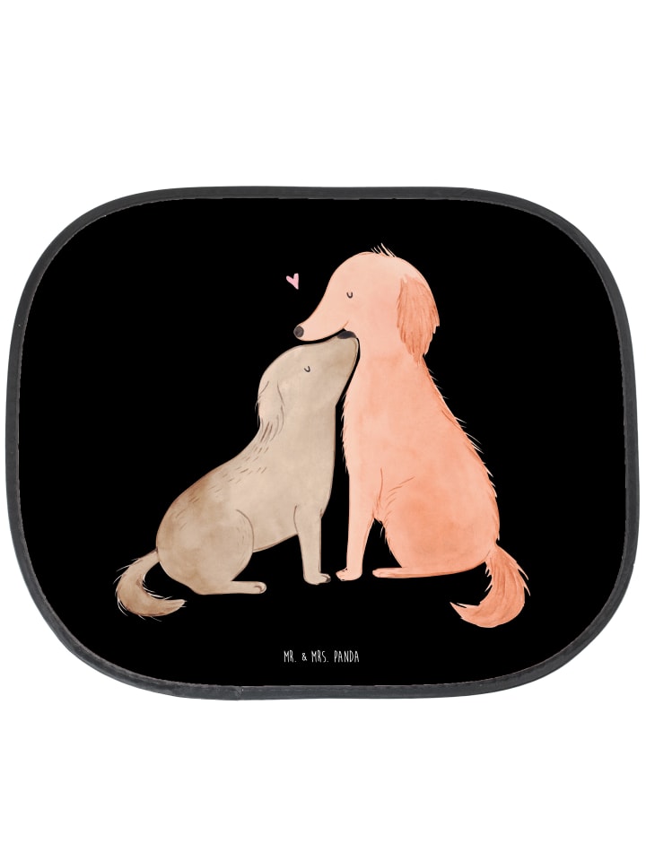 Auto Sonnenschutz Hunde Liebe ohne Spruch in Schwarz