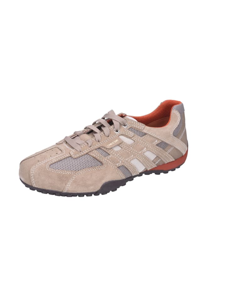 Sneaker Uomo Snake in BEIGE/DK ORANGE
