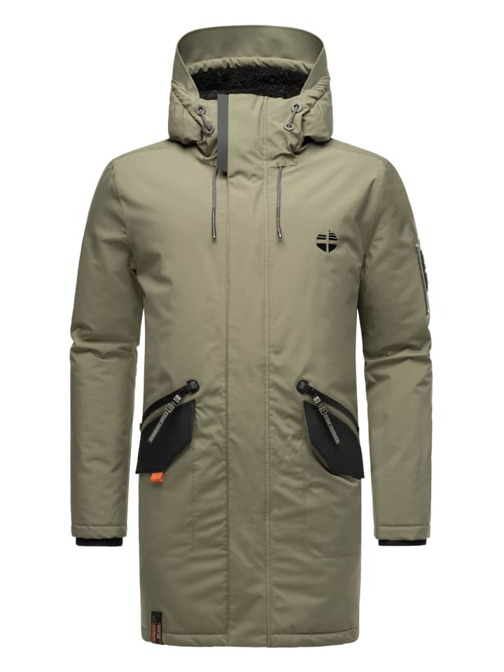 Wintermantel Ragaan in Dusty Olive