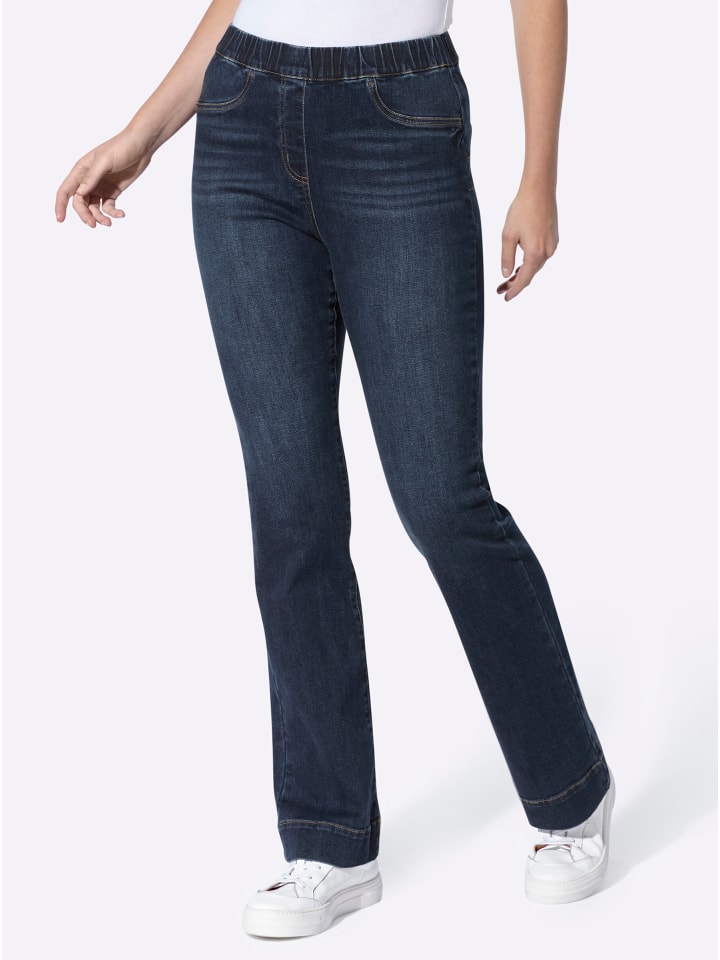 Push-up-Jeans in dark blue