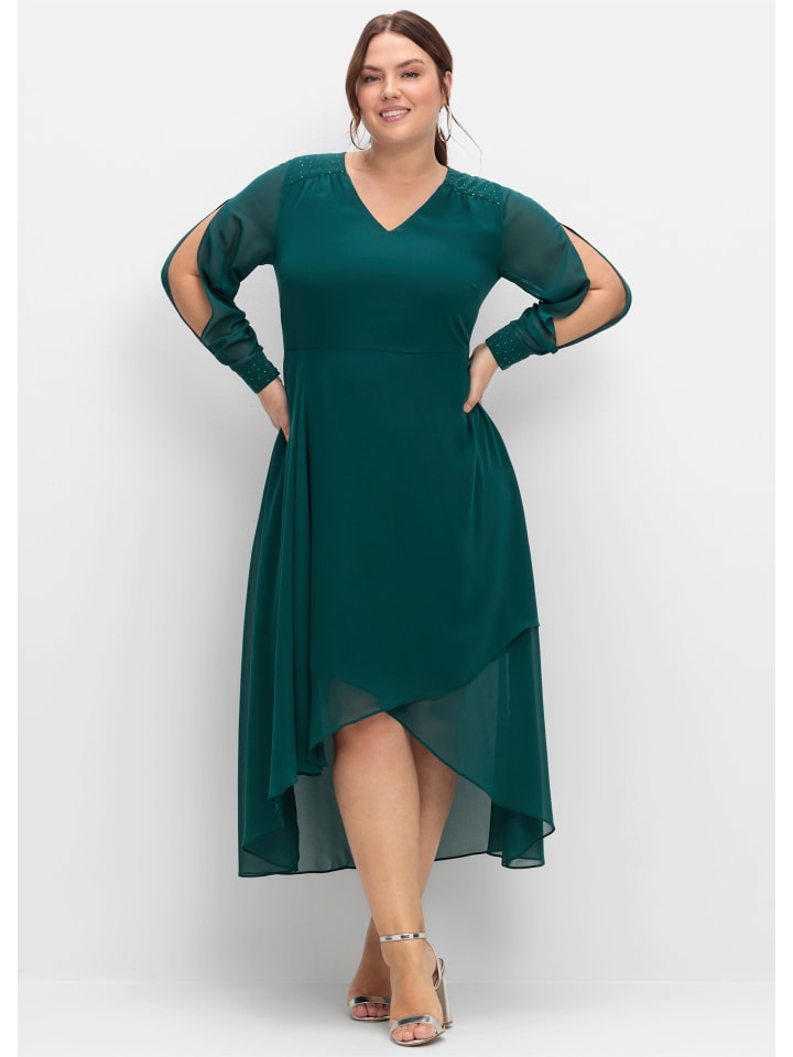 Abendkleid in dunkelgrün
