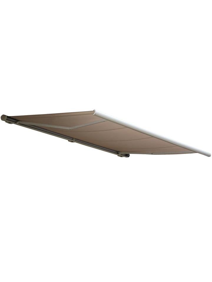 Elektrische Kassettenmarkise H123, Polyester Sand