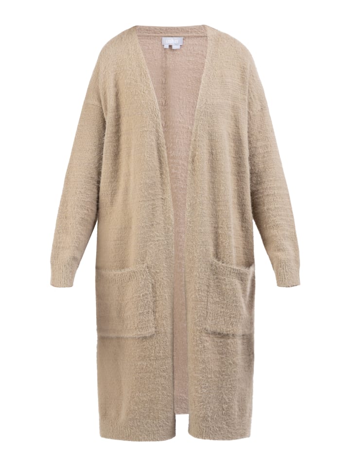 Damen Strick Cardigan in Beige
