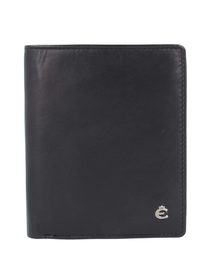 Harry Geldbörse Leder 9 cm schwarz