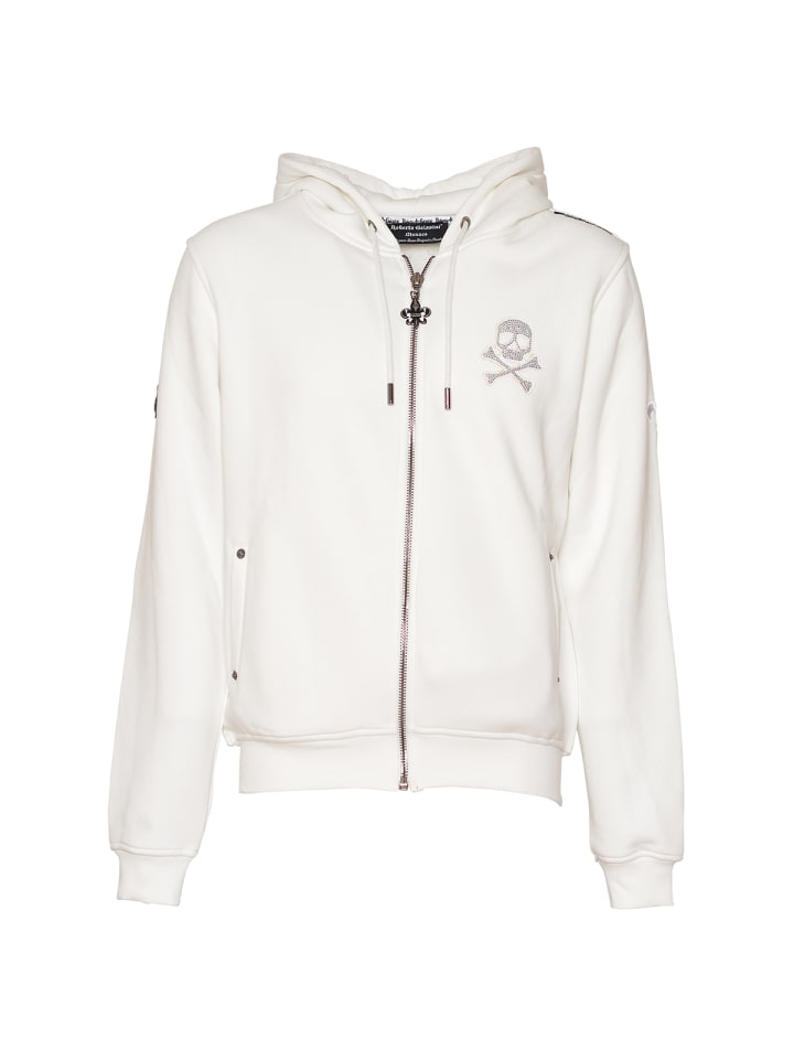 Bones Sweatjacke Weiß