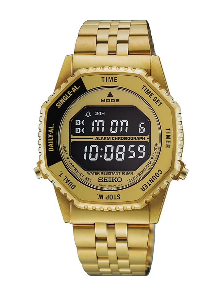Unisex Digitaluhr Chronograph Rotocall Goldfarben