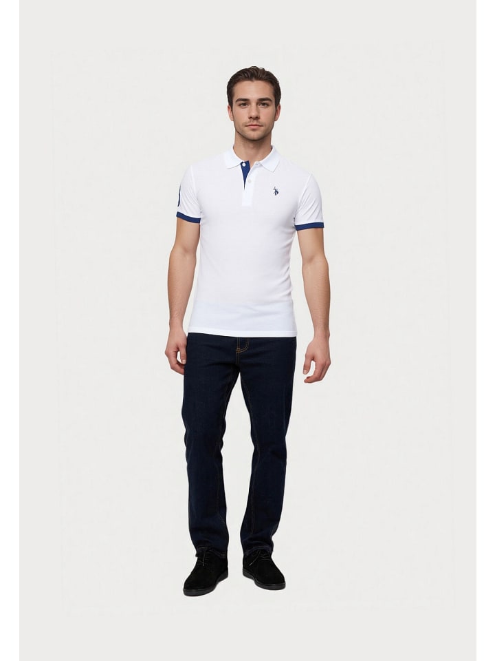Poloshirt 'Big DBH no 3' in weiß