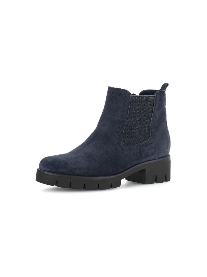 Keilstiefelette in schwarz