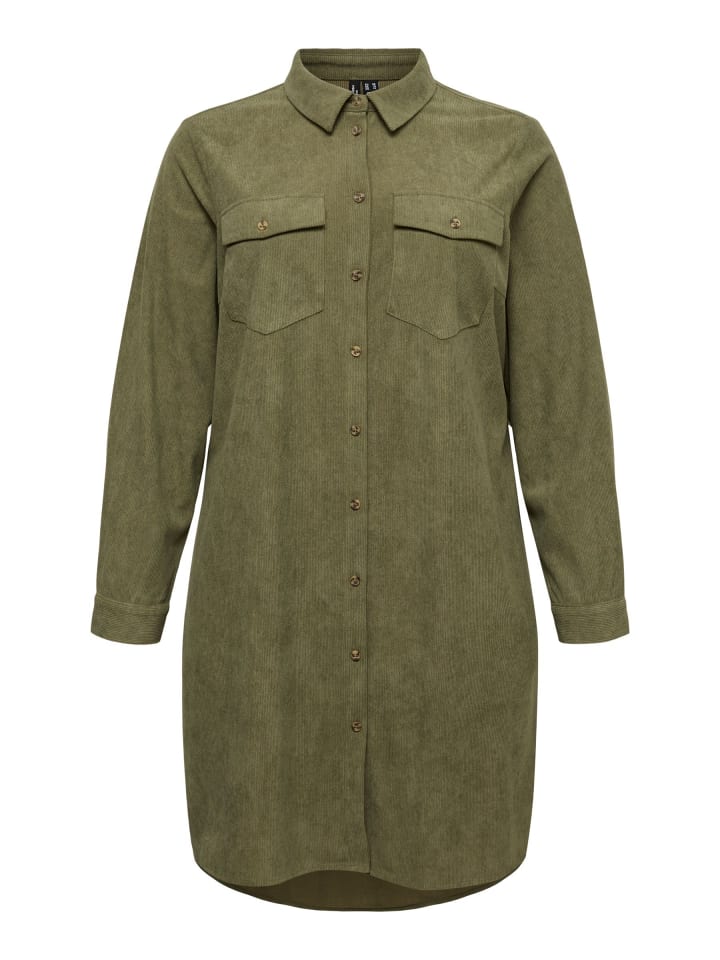 Hemdblusenkleid in Olive Night
