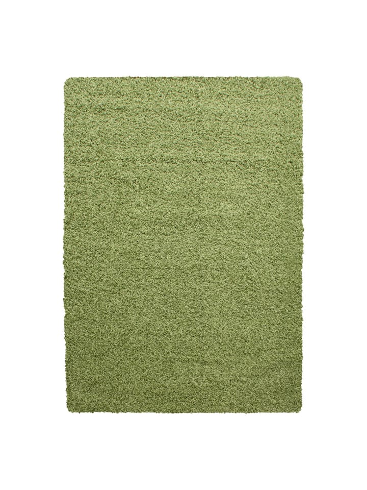 Hochflor Teppich Lux in Grün
