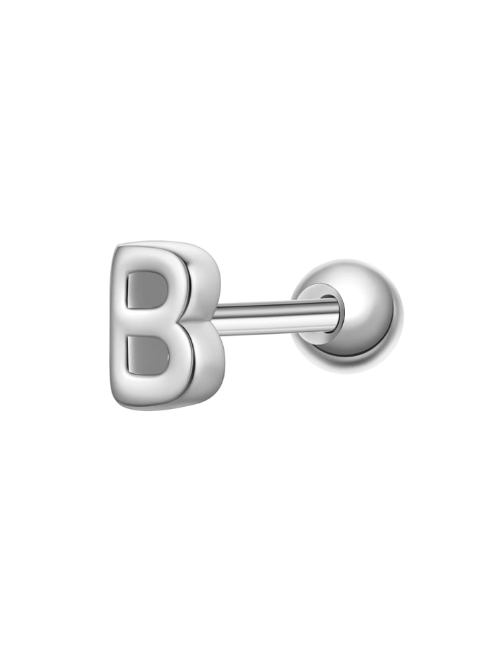 Piercing Buchstabe B aus Sterling Silber in silber