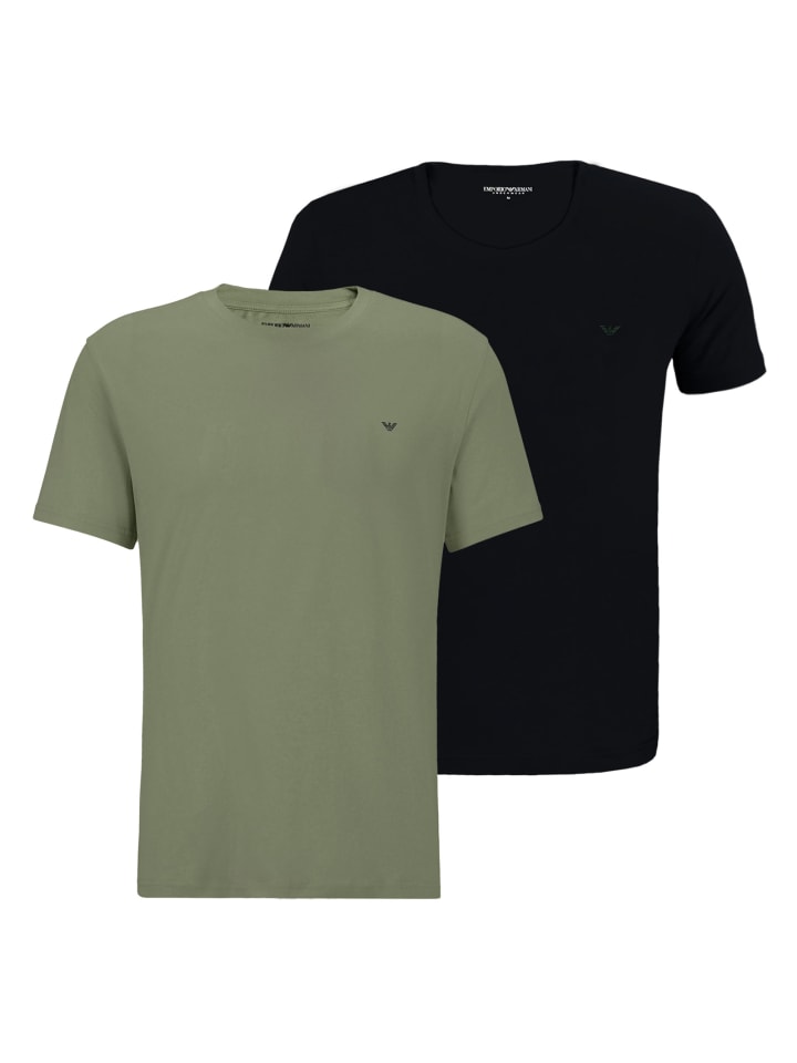 2er Pack T-Shirt in Mehrfarbig