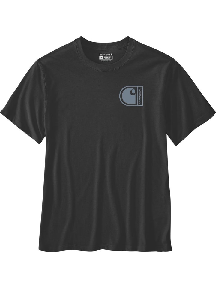 T-Shirt "C Graphic S/S 107048" in Schwarz