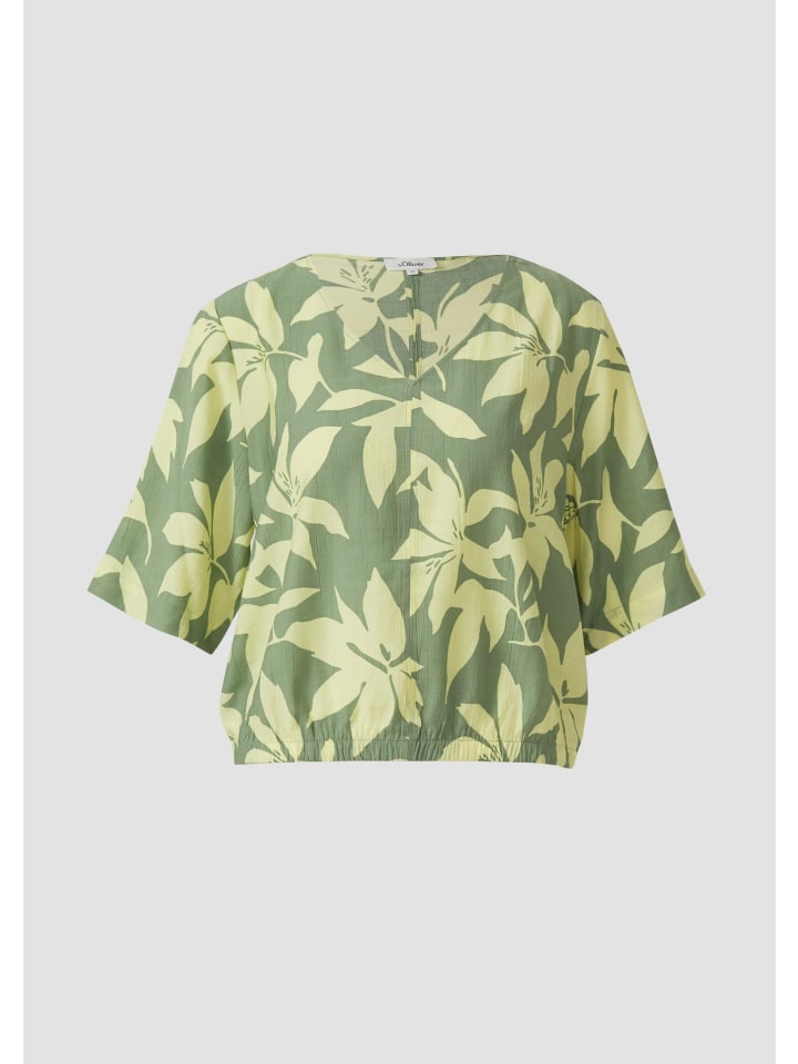 Bluse in 79A2_olivgrün