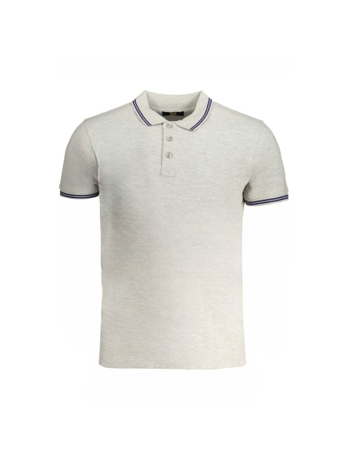 Grau Baumwolle Herren Polo Hemd