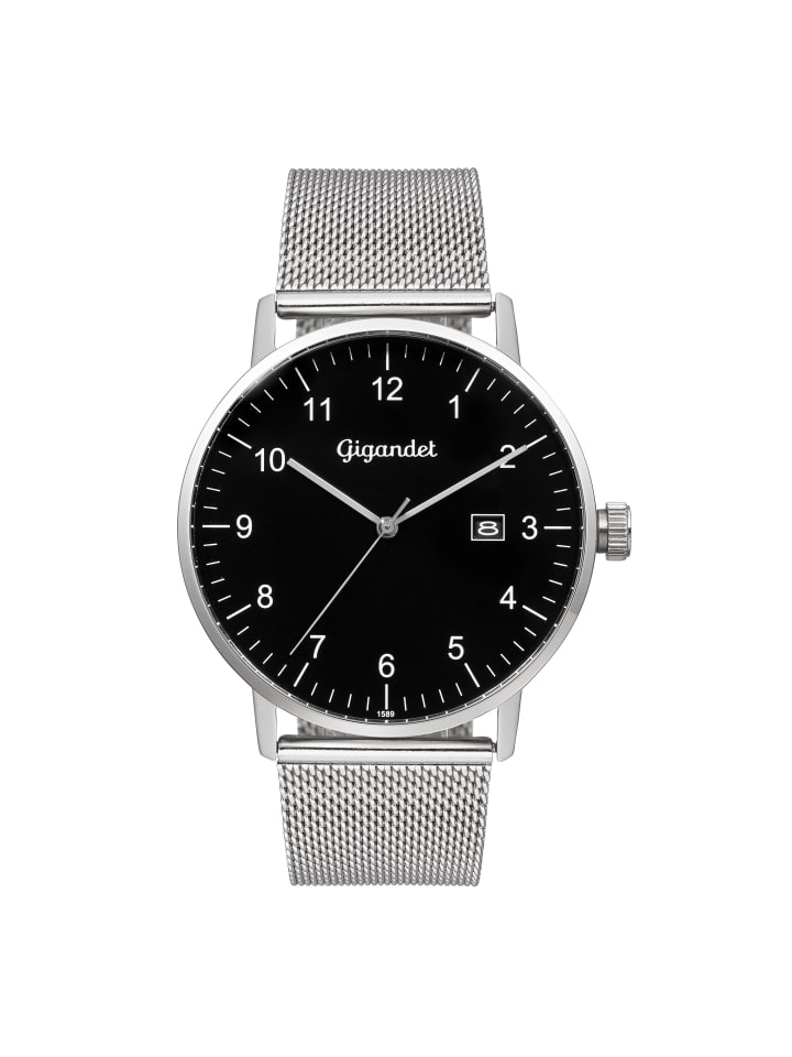 Quarzuhr "MINIMALISM" in Silber/Schwarz