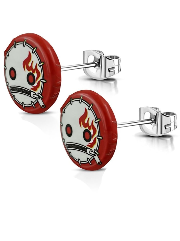 Ohrstecker in Rot