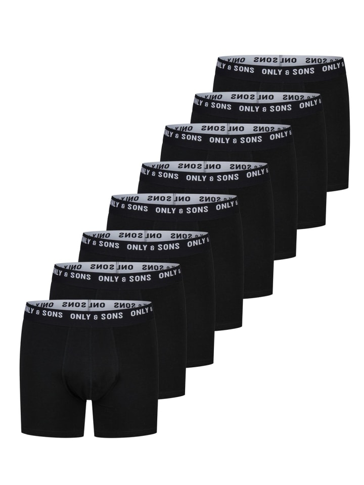 Trunk ONSSCOTT 8 PACK regular/straight in Schwarz
