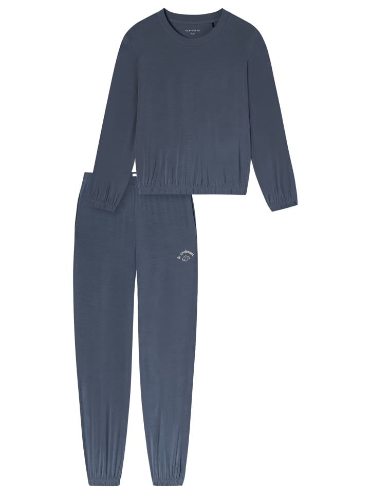 Schlafanzug Casual Fashion in Blaugrau