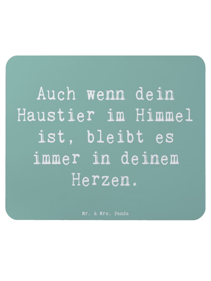Mousepad Spruch Trauerbewältigung Haustierverlu... in Meeresbrise