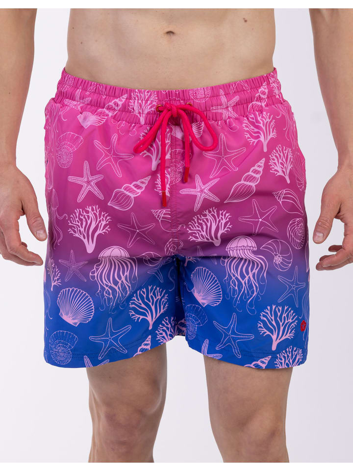 Badehose FALCAO in Pink Blue