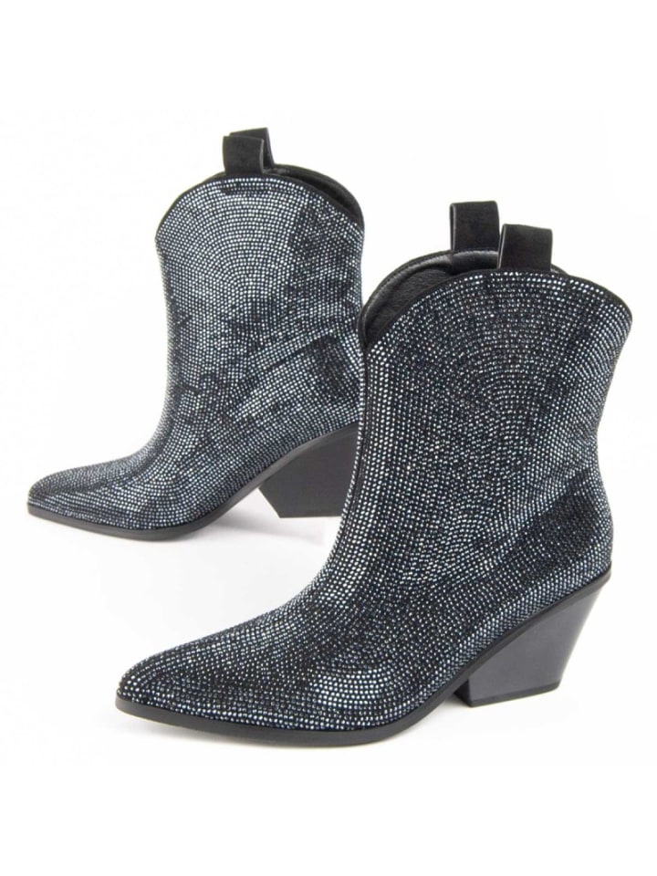 Boots ette mit Absatz, Botirey9 in Schwarz