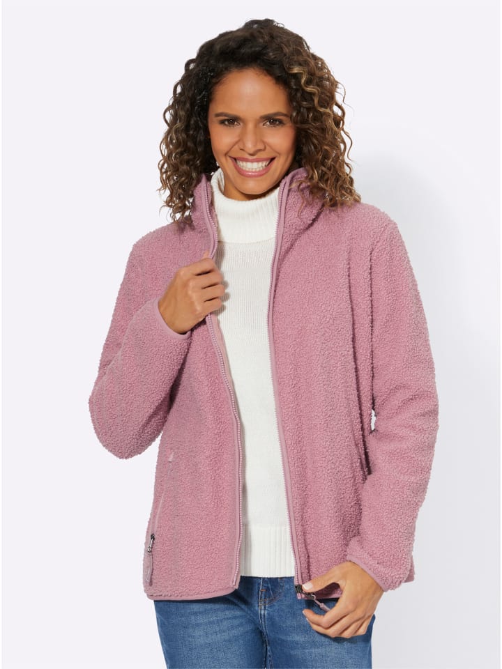 Fleece-Jacke in mauve
