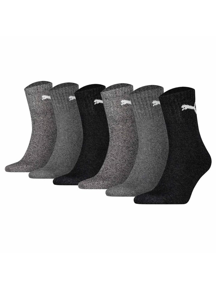 Socken 6er Pack in Grau