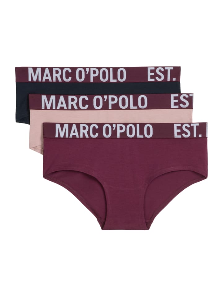 Panty Essentials in dark navy/dark mauve/cherry