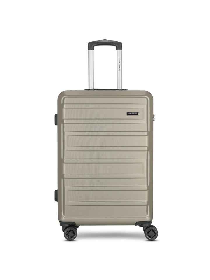 New York 2.0 4 Rollen Trolley M 67 cm champagner metallic