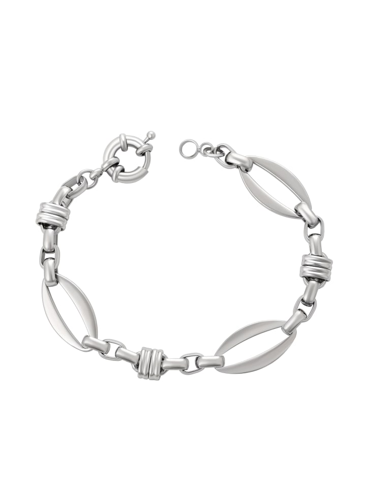 Women Chain Link Bracelet in Silver