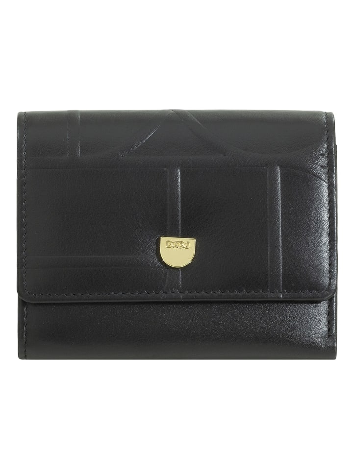 Up Geldbörse Leder 11 cm black-nude