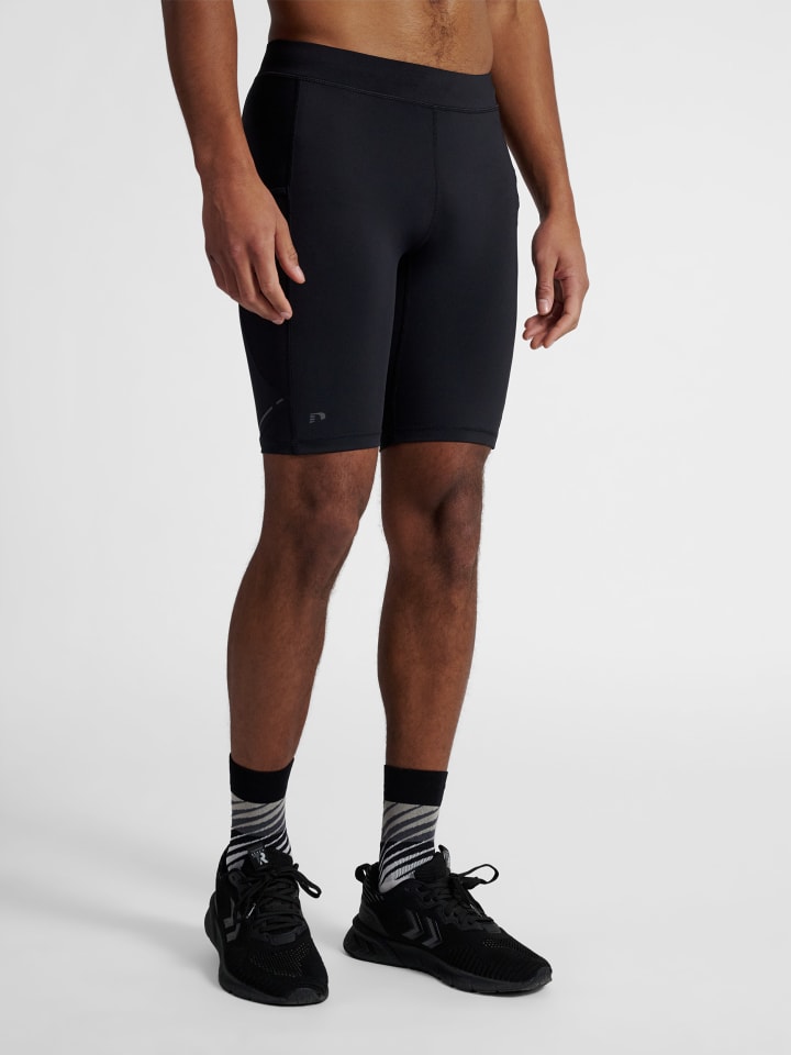 Tight Kurze Hose Nwlrace Laufen Herren in BLACK