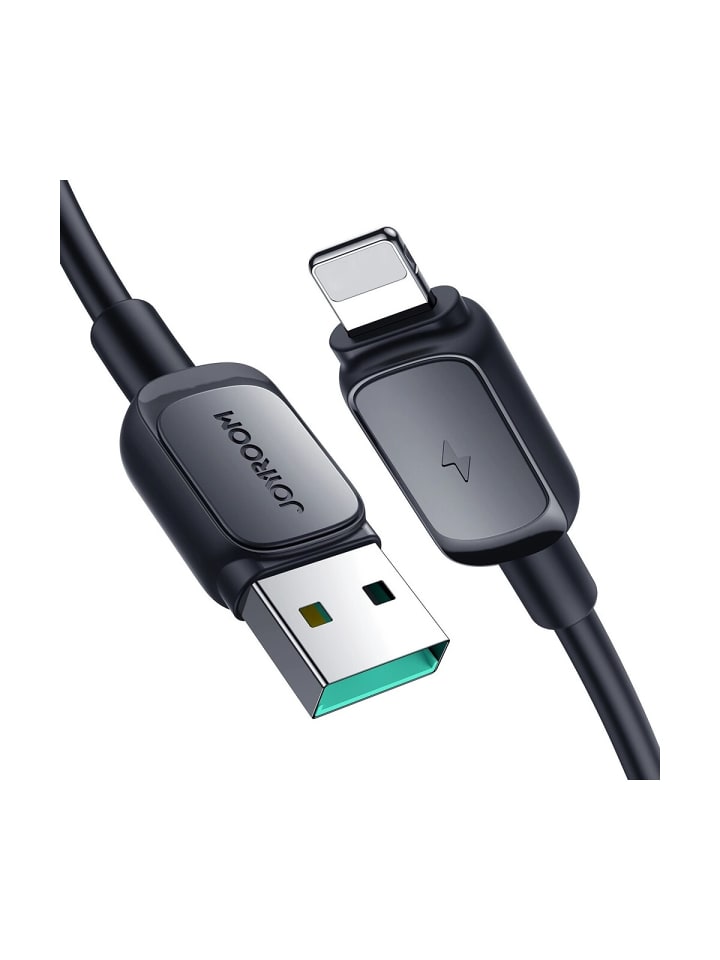 Kabel kompatibel mit iPhone /USB-A - 2,4 A, 1,2 m Ladekabel in Schwarz