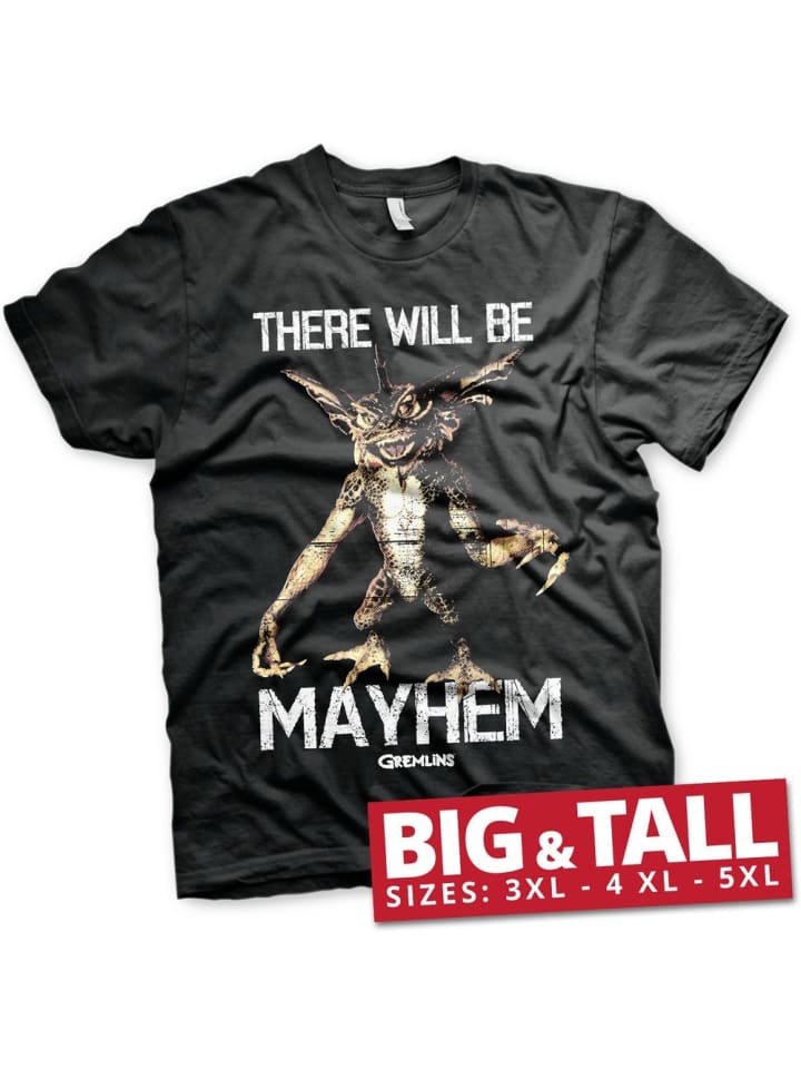 T-Shirt "There Will Be Mayhem" in Schwarz