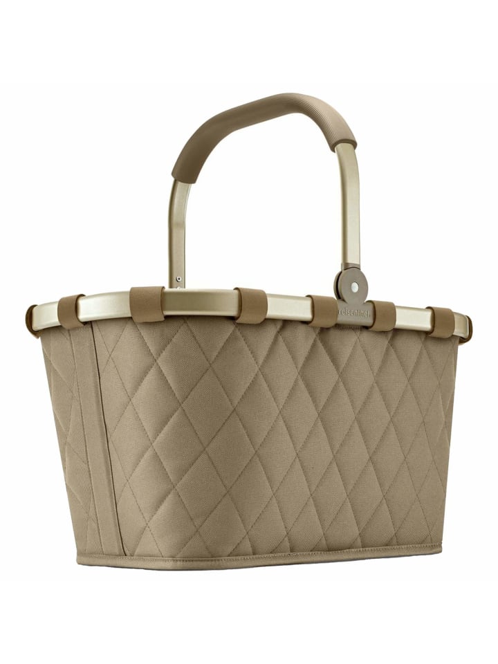 Carrybag - Einkaufskorb (cord dark matcha) in frame rhombus olive