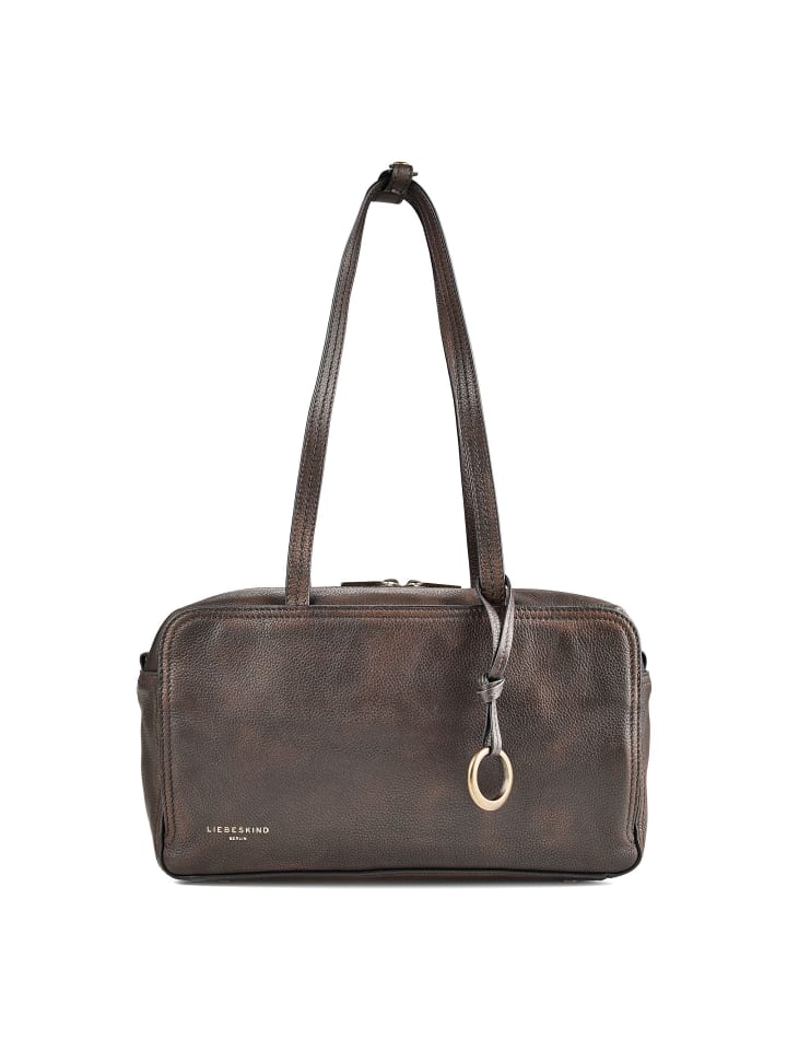 Clarice II Schultertasche M Leder 32 cm deep soil
