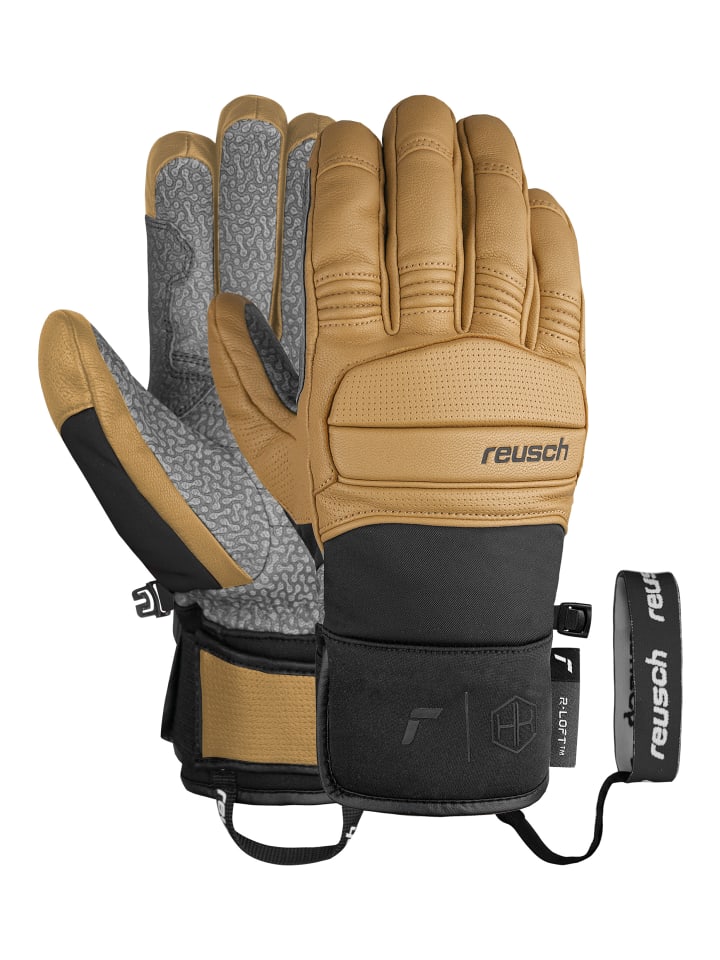 Fingerhandschuhe Henrik Kristoffersen in 8881 camel / black