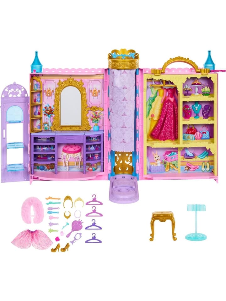 Disney Prinzessin-Schrankspielset 2 Kleidungsstücken +25 Teilen 3+