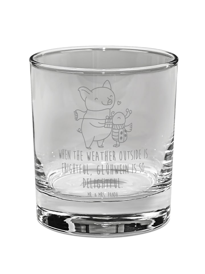 Gravur-Glas Glühschwein Smörle mit Spruch in Transparent
