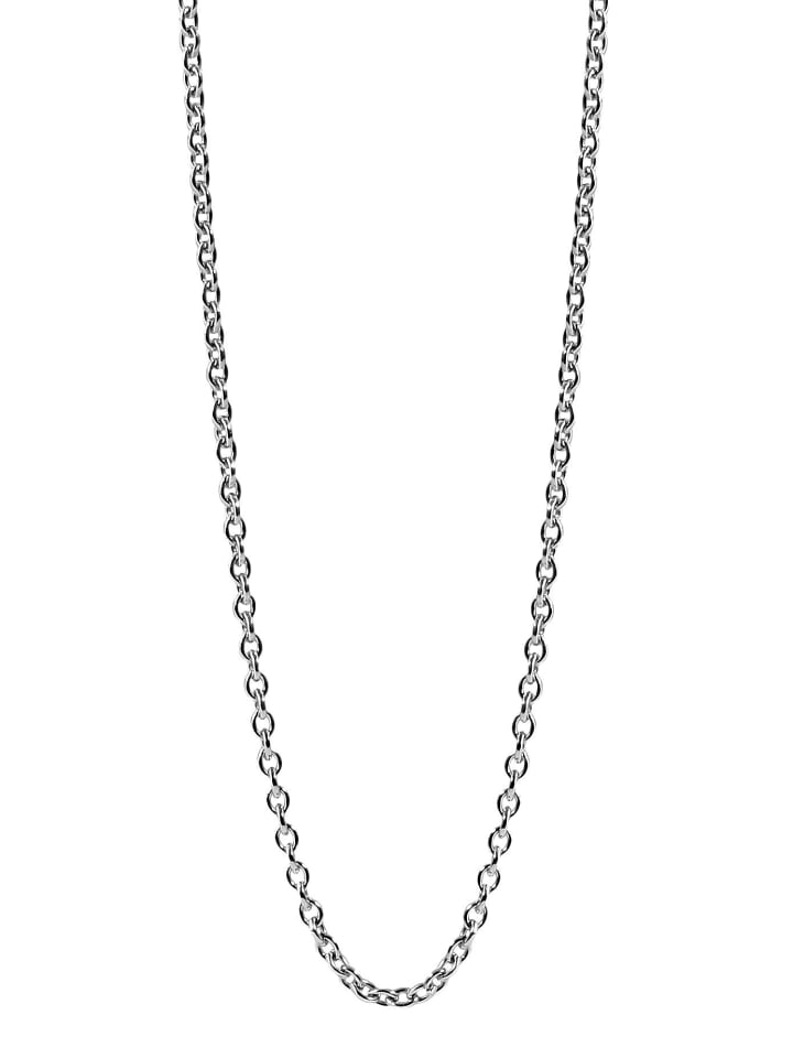 Unisex Halskette – Ankerkette aus 925 Silber 50 cm in silber