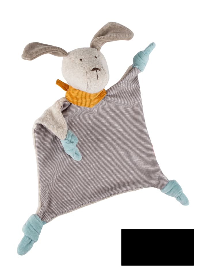 Schnuffeltuch Hund Geschenk zur Geburt, Signature Collection in Grau/Hellblau